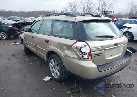 2008 Subaru Outback 2.5I из США, поврежденный, VIN 4S4BP61C386321096